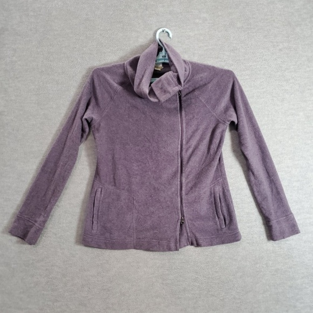 Royal Robbins Women Jacket Large Purple Fleece Full Zip